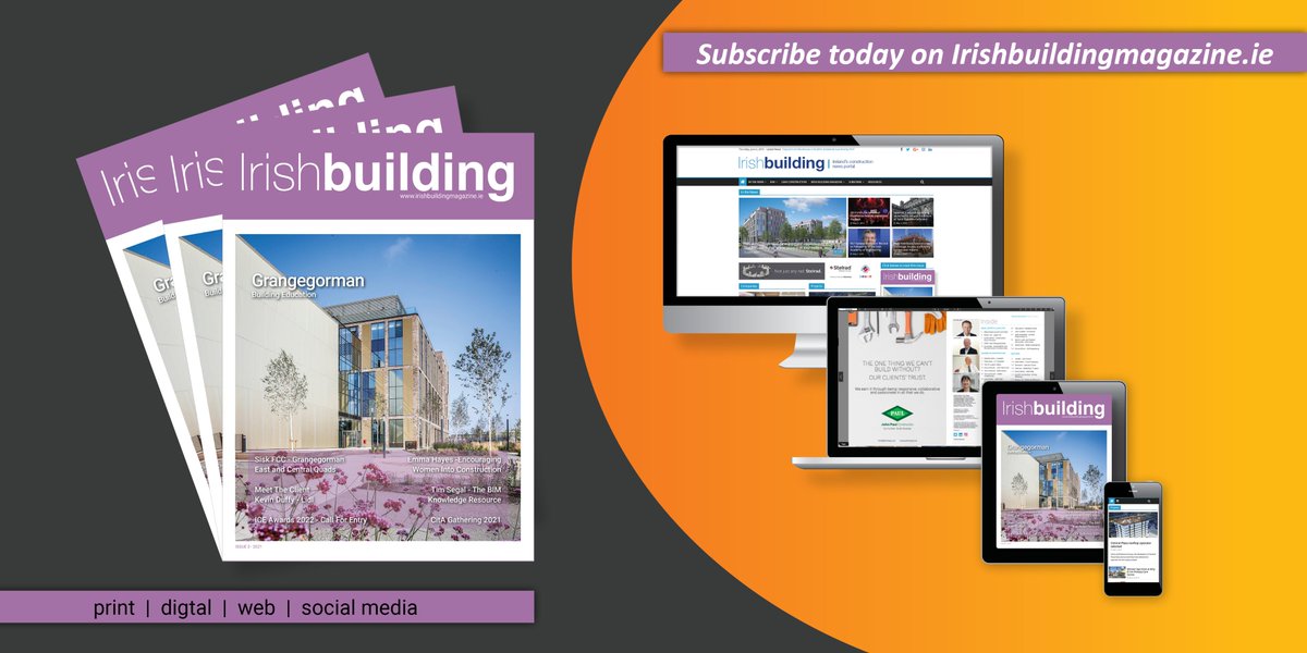 IrishBuildingOL's tweet photo. On desks now the latest issue of Irish building is packed with features; Sisk & FCC profile the Grangegorman East & Central Quads, Kevin Duffy at Lidl our #MeetTheClient, Emma Hayes MCIAT discusses attracting Women into Construction, all this & much more.. Subscribe now! https://t.co/D0ptHTpNQm
