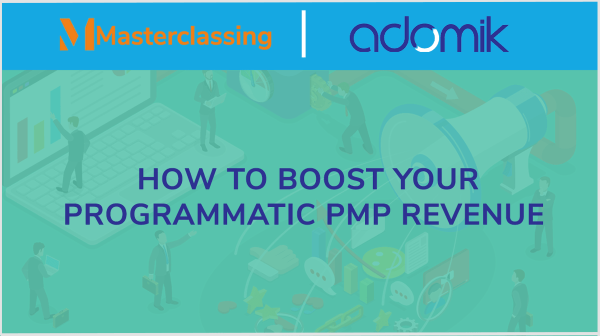 adomik1's tweet photo. Missed the Programmatic for Publishers @masterclassing presented by @adomik1? Download the full presentation to learn how you can grow your PMP business
Download for free here 👉 https://t.co/xpntFxK27N
#Adomikdata #masterclassing #programmaticforpublishers https://t.co/2VhLmUYXij