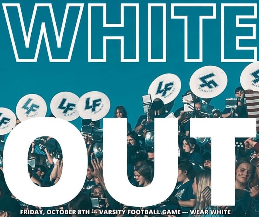 HUGE game tonight!! Home @7 against Goodrich. Come out in your white and show your support!🤍🤍