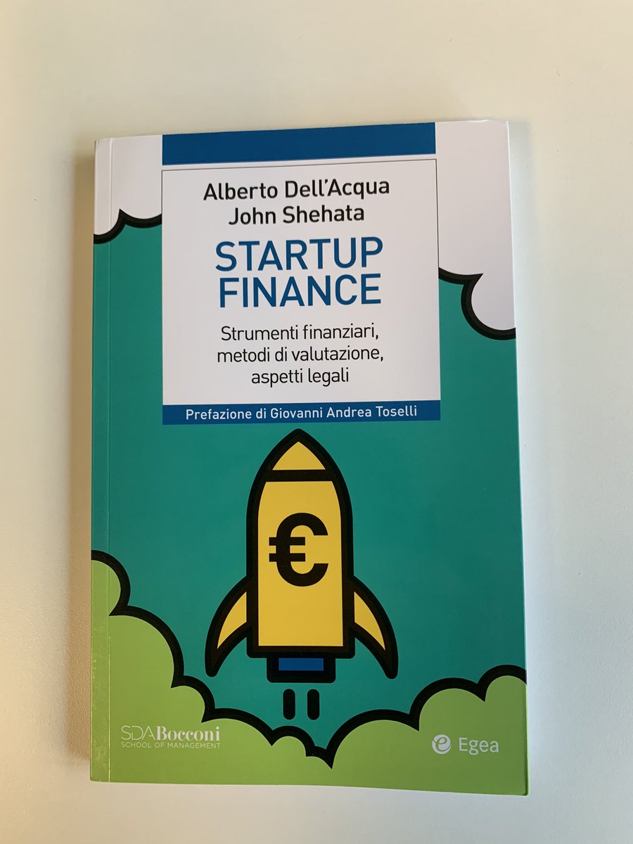 Qs weekend mi leggo Startup Finance by @a_dellacqua e @jshehata81!! #startup #finanza #economiareale