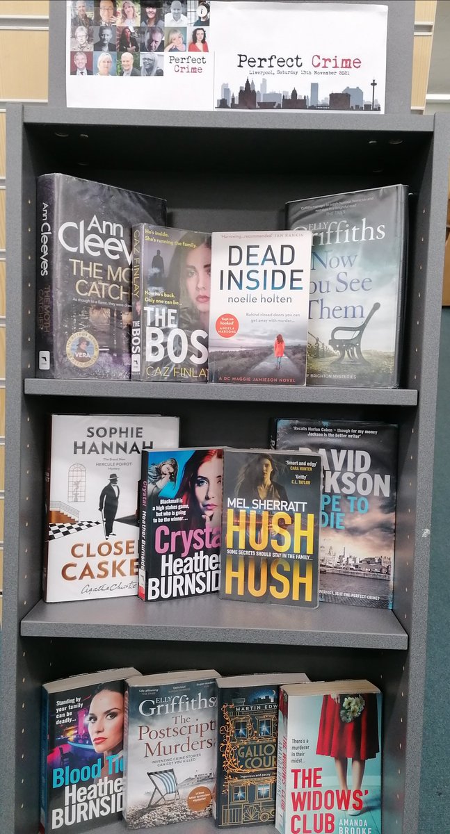 littledeb2004's tweet image. I&apos;m so excited to have won a ticket for @PerfectCrimeUK in November that I&apos;ve done a display in the library I work with books by authors that will be there! 😁📚 @AnnCleeves @ellygriffiths @sophiehannahCB1 @cjfinlaywriter @nholten40 @writermels @heatherbwriter #TamworthLibrary