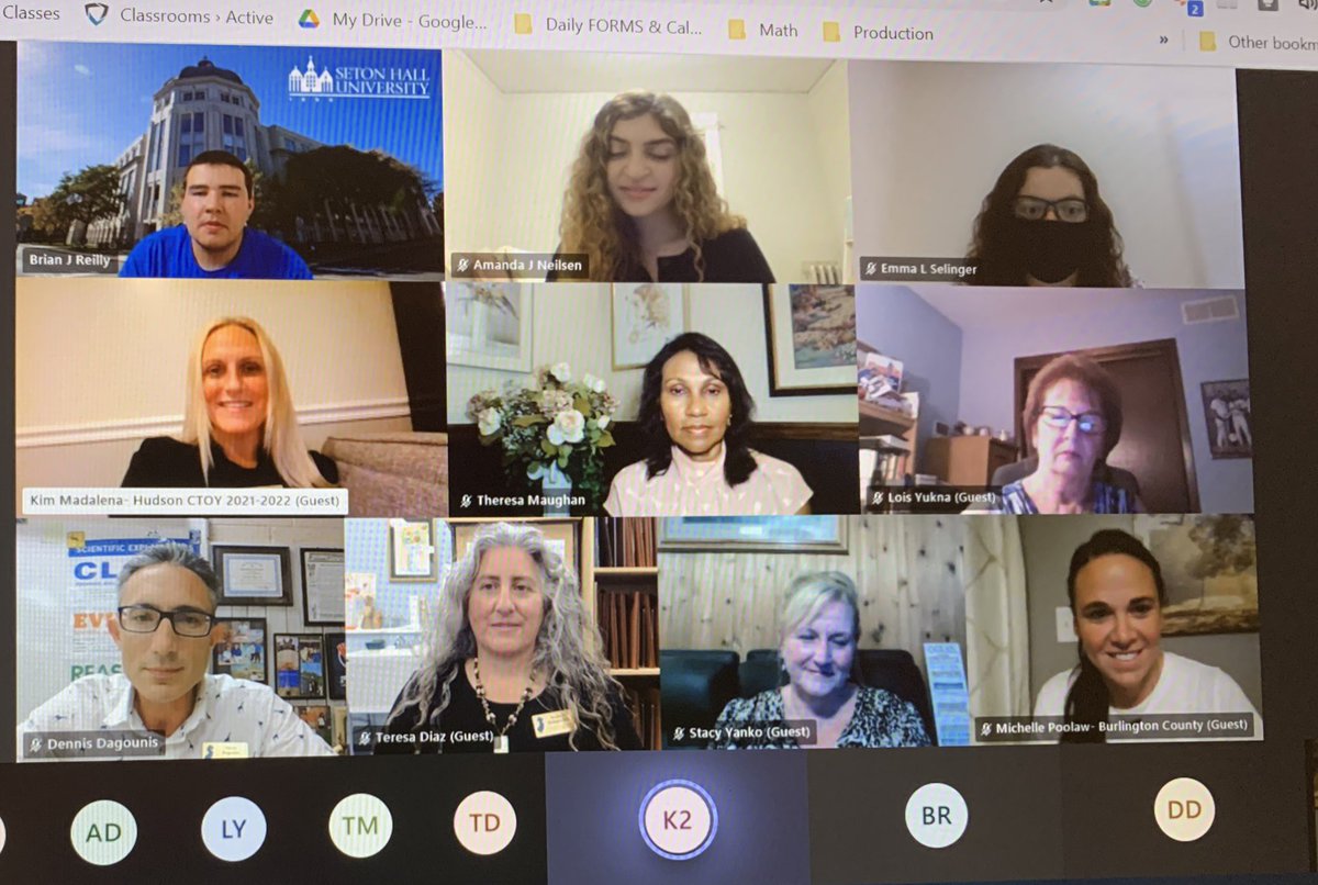 MTL_Poolaw's tweet photo. Thank you Brian, for inviting us as panelists for the Seton Hall University’s #NJSEA Preservice Chapter virtual session. #futureeducators #CTOY2122 #BeaTeacher #ilovemyjob @MadalenaMrs @21CtoyDagounis @theresa_maughan and Teresa DeSapio Diaz https://t.co/EtnnBCYPkX