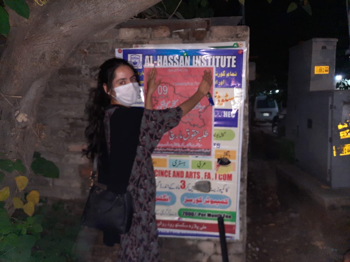 K01045468Rajesh's tweet photo. Poster campaign for socialist Jammu Kashmir Convention in Rawalpindi 
JKNSF
#JKSocialistConvention
#Socialist_JammuKashmir_Convention
#JKNSF_central_convention_9oct2021
#سوشلسٹ_جموں_کشمیر_کنونشن٩اکتوبر٢٠٢١ https://t.co/61ZTrhCElw