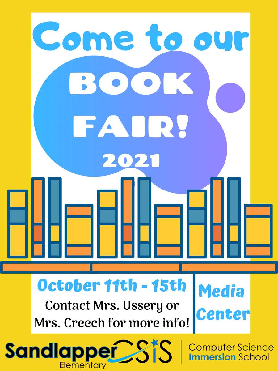 SEstarsR2's tweet photo. We have a lot going on at Sandlapper! Don't believe me? Check out our flyers! 
Our Book Fair, Read-A-Thon, Literacy Night, &amp; Student Council's Socktober Drive are coming up! And we had an amazing time at the Color Fun Run &amp; Food Truck Fest yesterday! It's great to be a STAR! https://t.co/CzPftLnBDL