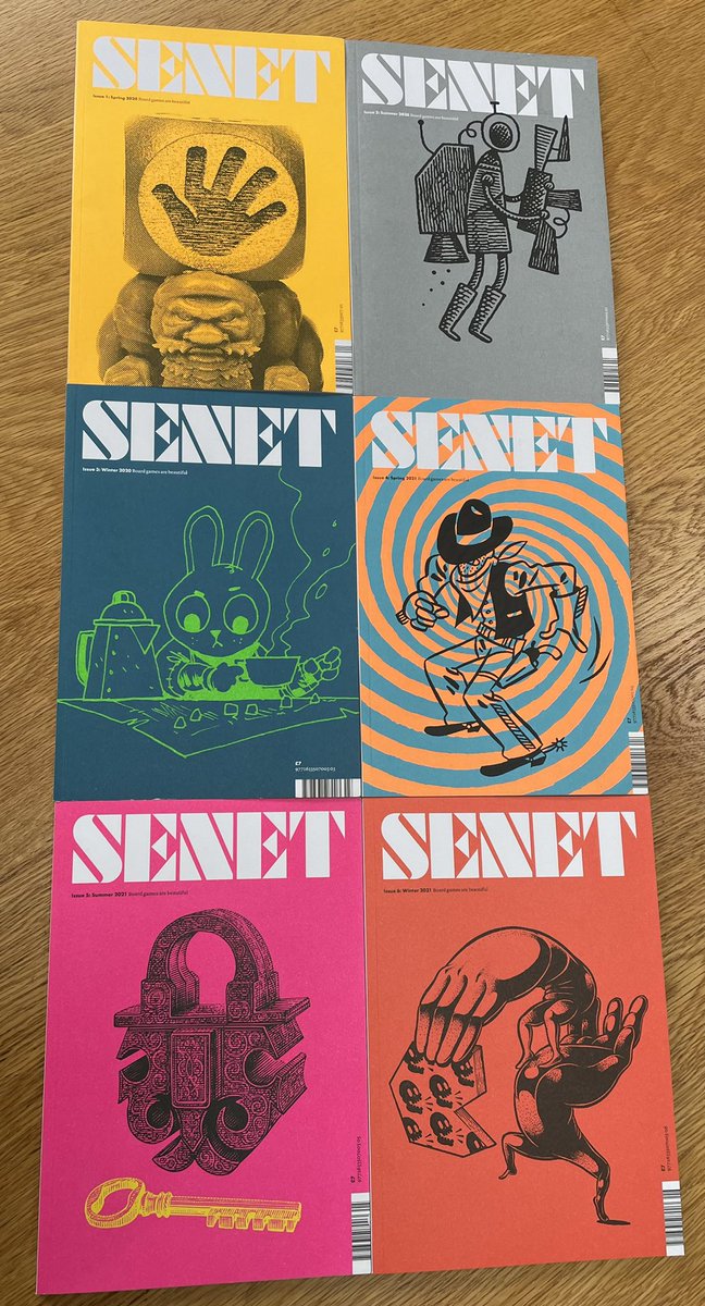 Almost two years ago, me and @jameshuntereu launched Senet #1 on Kickstarter. Here we are, six gorgeous issues later. Thanks to everyone who backed us, everyone who’s bought &amp; subscribed to us, and all those talented people who’ve written &amp; illustrated for us. Long live print!