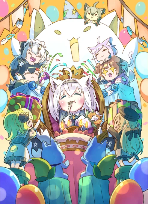 遅くなってしまいましたが、フブキちゃんにとって素敵な一年になりますように🌽✨

#絵フブキ #白上フブキ生誕祭2021 