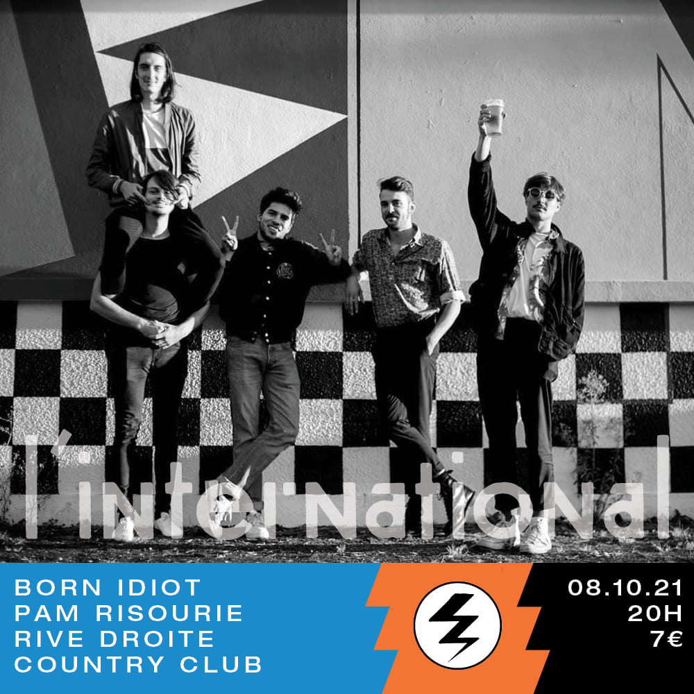 ⚡Ce soir, on accueille les Rennais de <a href="/bornidiott/">BORN IDIOT</a> qui viendront présenter leur dernier album, full de tubes pop ! En ouverture, le shoegaze éthéré et classieux de Pam Risourié et Rive Droite Country Club pour les amateurs·trices de riffs punk pop 🍻 bit.ly/3k8DBkq