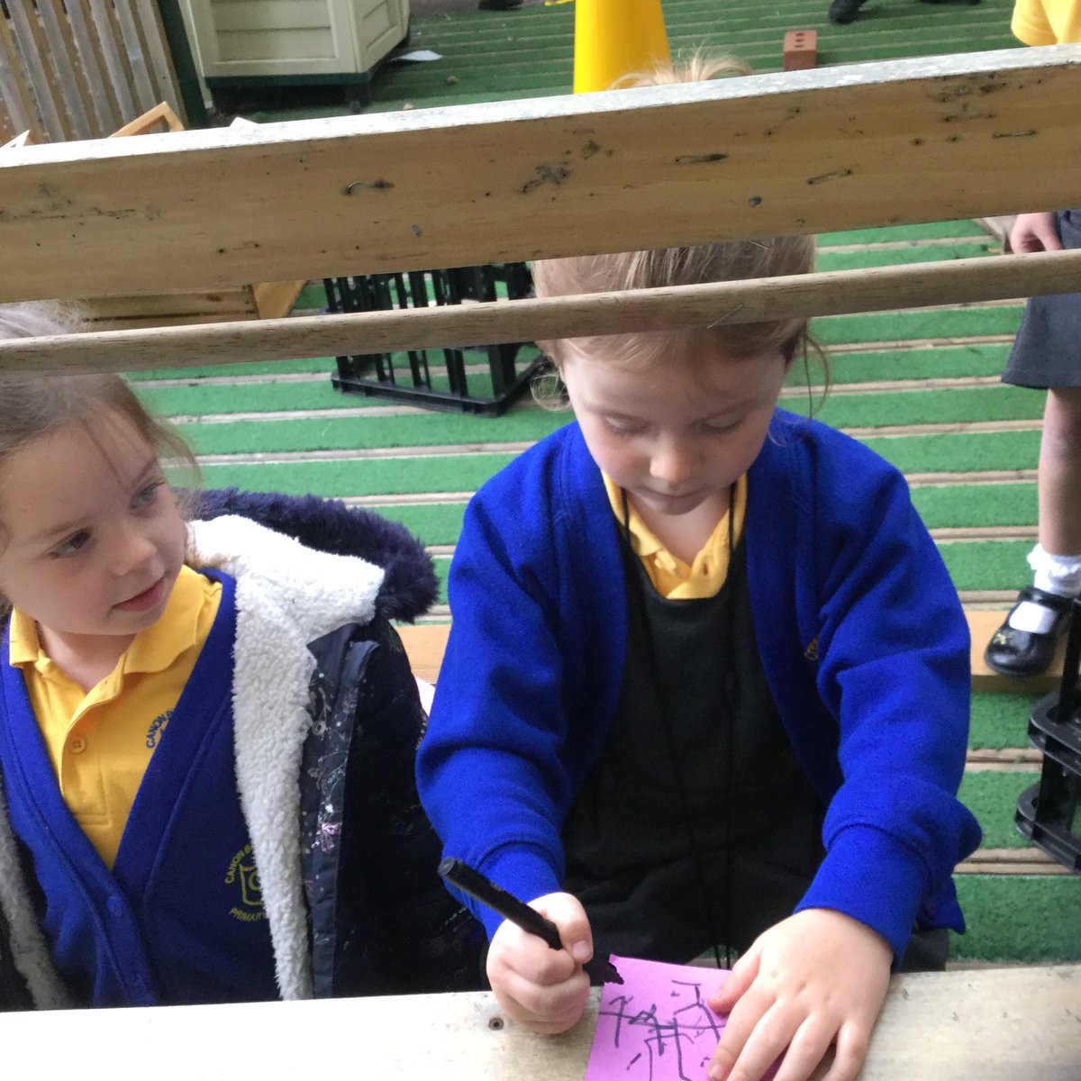 canon_burrows's tweet photo. All aboard the Reception bus! Remember to collect your t t t ticket because we’re on our way to t t t Tesco’s! #CBValues #LearningandExploring https://t.co/EX9nzJpu3n