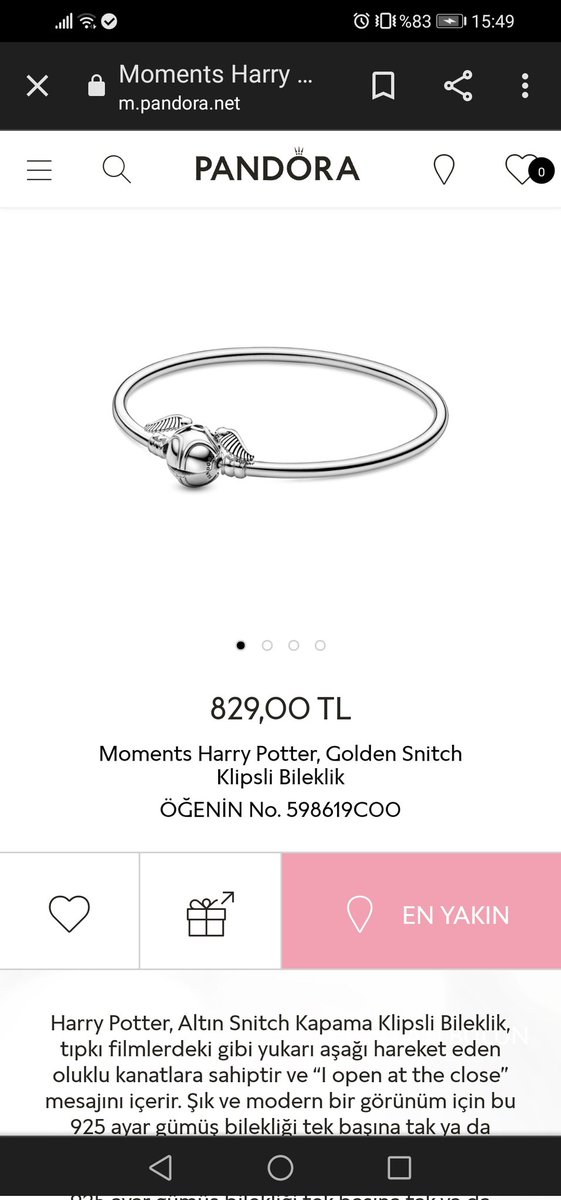 Bir bilekliğe aşık olamazsınnn