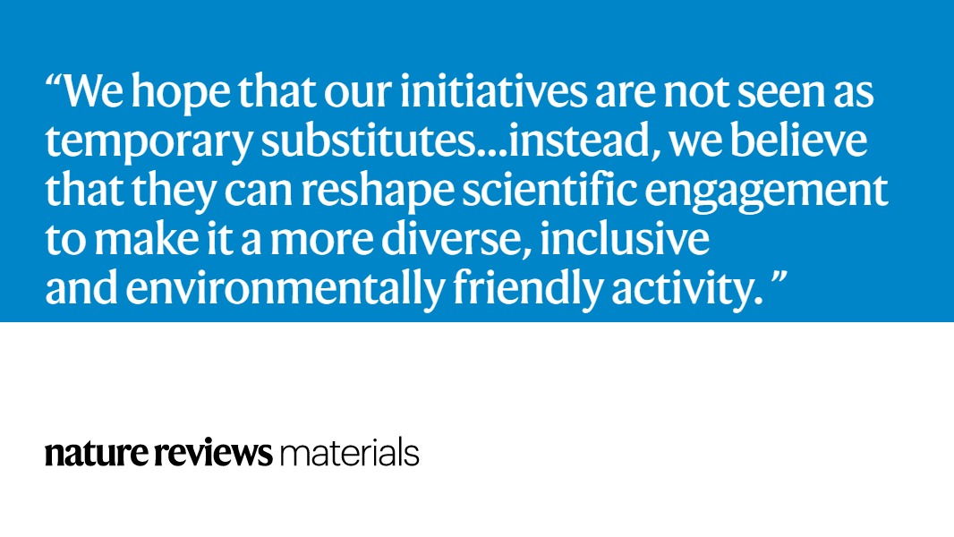 NatRevMaterials (@natrevmater) on Twitter photo Community-driven online initiatives have reshaped scientific engagement! New Comment by <a href="/jrmstrng/">James Armstrong</a> @Irene_dLz <a href="/NatalieJK08/">Natalie Kirkland</a> <a href="/wilsonpoon/">Wilson Poon</a> @shreysindhwani who run Topics in Bioengineering, Virtual Seminars in Biomedical Sciences, and Nanomedicine Journal Club
rdcu.be/cy9j0 Community-driven online initiatives have reshaped scientific engagement! New Comment by <a href="/jrmstrng/">James Armstrong</a> @Irene_dLz <a href="/NatalieJK08/">Natalie Kirkland</a> <a href="/wilsonpoon/">Wilson Poon</a> @shreysindhwani who run Topics in Bioengineering, Virtual Seminars in Biomedical Sciences, and Nanomedicine Journal Club
rdcu.be/cy9j0