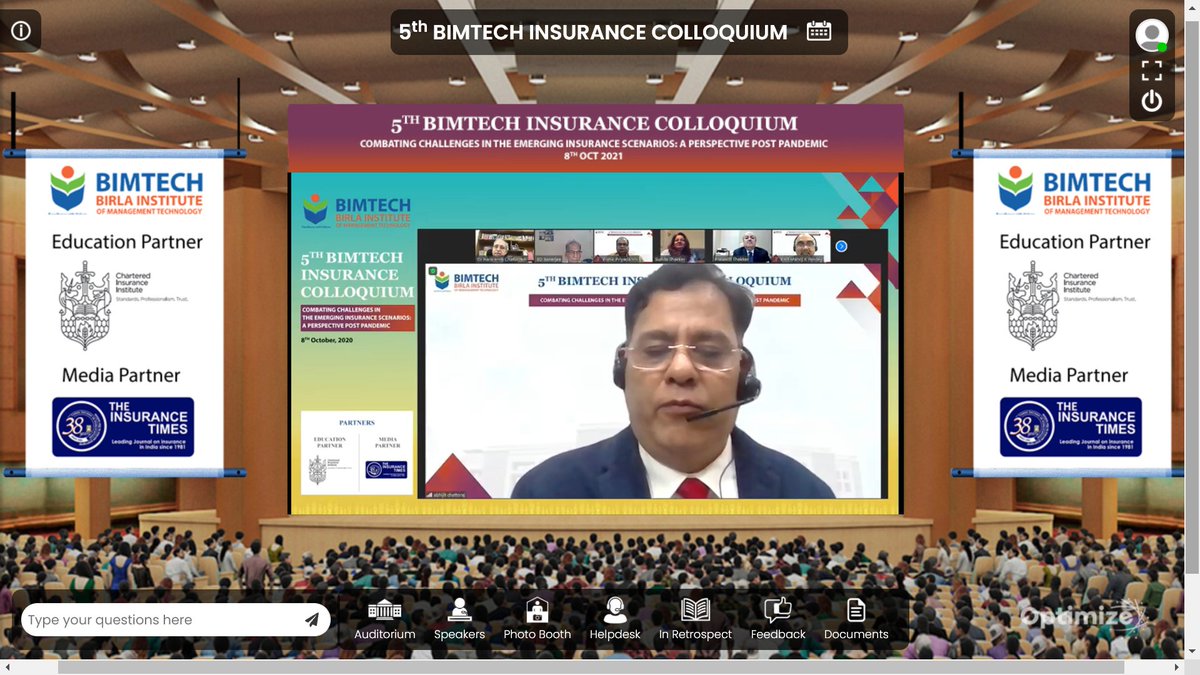SaloniSinha29's tweet photo. 5th BIMTECH Insurance Colloquium 
@BIMTECHNoida @AbhijitK60 @mkpandey67 @manojpareek @PratikPdarshi @SwissRe @INSURANCETIMES #optimizeevents https://t.co/Xld3jAKA6F