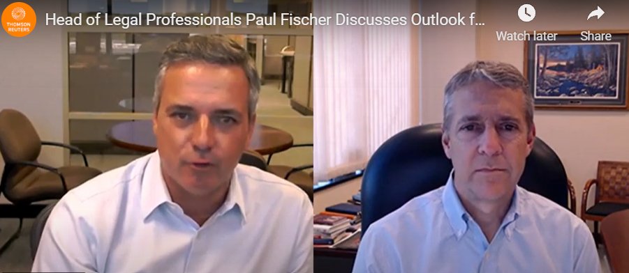 legalcurrent's tweet photo. Outlook for the legal industry:
@thomsonreuters Legal Professionals President Paul Fischer & @Abbott_Michael discuss the progress the legal industry has made in recent months & the challenges that remain
https://t.co/1Ryel23HLc
#legaltech #PeerMonitor @TRIExecutives https://t.co/20ge2jwLAh