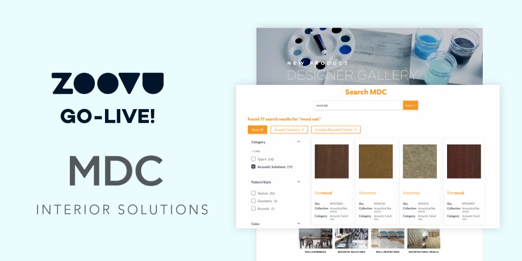 zoovu's tweet image. Keeping up with the latest interior solutions ain&apos;t easy, especially if you&apos;re not a professional designer... but @mdcwall Interior Solutions got you covered! MDC created a #searchsolution that allows their customers achieve the commercial spaces of their dreams 🙌🏼