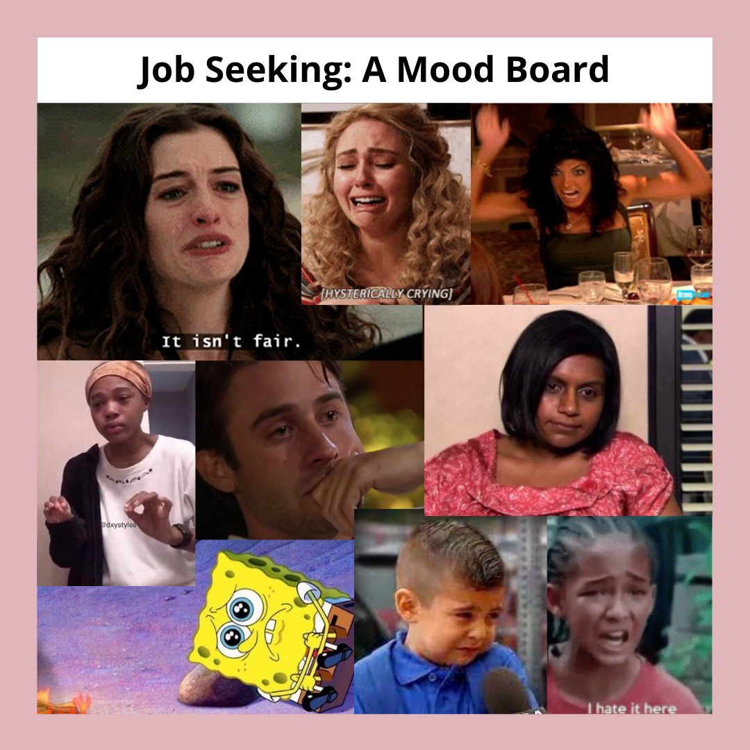 entrylevelboss's tweet photo. Tag yourself. Which best describes your job search today?

No matter which meme you choose, know that we’ve been there. @alexashoen herself has been there. That’s why she created #ENTRYLEVELBOSS. https://t.co/P4Vt5Z1huC