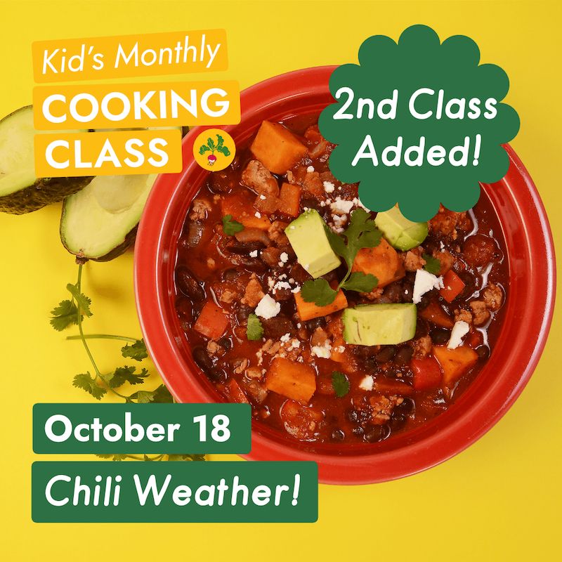 🎉We've added a second date in October for our In-person Kid's Cooking Class!

Monday, Oct 18 from 5:30pm-7:00 at our new Teaching Kitchen at The Grove at Western Fair. These classes are for young chefs ages 7-11. 

Register today, very limited capacity! buff.ly/3lkUTLV