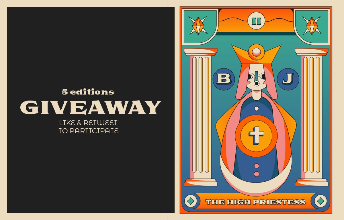 🌟 GIVEAWAY 🌟 To celebrate 1K followers and a wonderful journey in this community I'll give away 5 editions of my next drop! Just like and retweet this post 😁.➡️Winners will be announce today 5pm EST.