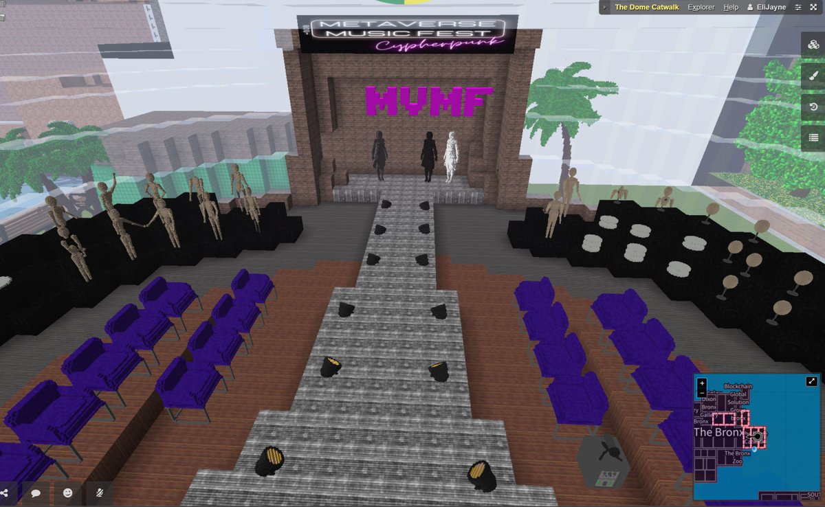 anuncommonday's tweet photo. The Fashion Show is coming back to The Dome in @cryptovoxels as part of the Metaverse Music Fest #mvmf at the end of October! #wearable designers and collectors stay tuned. Can't wait to see all of the exciting, new 🥸 costumes🤡 for my avatar. https://t.co/sElVQojul3