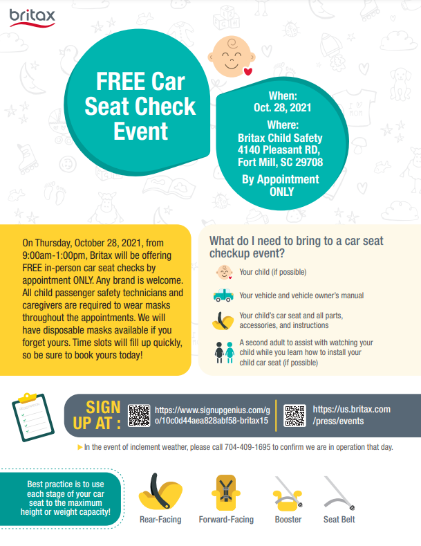 Local car seat check event this month!