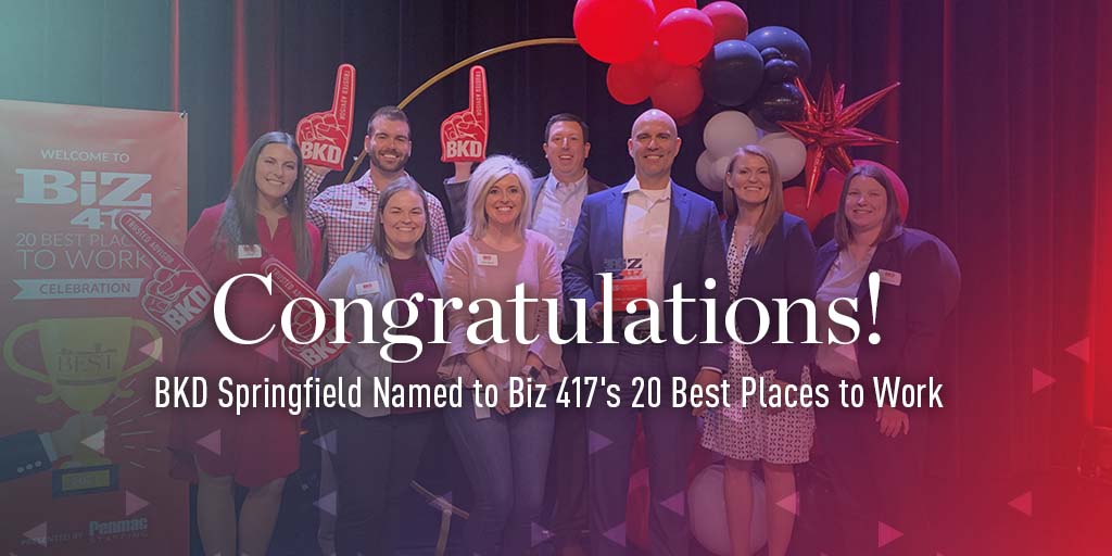 ForvisMazarsUS's tweet photo. We’re honored that @Biz417 placed us on their list of top 20 places to work in the 417 area! We work diligently to provide rewarding career opportunities for our #TrustedAdvisors.
Make #YourNextPlay and apply today: https://t.co/Fb6OBhqKIl https://t.co/WdSDBo94YE