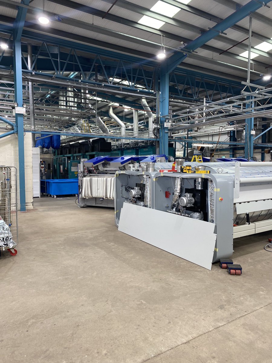 Michael28267747's tweet photo. New ironer line being fitted in our on site laundry this is the next step to ensure uninterrupted linen supply for the trust 👍 https://t.co/W5FX5uyHNK