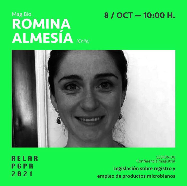 RelarPgpr's tweet photo. 🚨 Ahora, la Mag. Bio. Romina Almesía dando inicio a la octava y última sesión de trabajo de la #relarpgpr2021 LEGISLACIÓN SOBRE REGISTRO Y EMPLEO DE PRODUCTOS MICROBIANOS

@FagroUdelar @FcienUdelar @QuimicaUruguay @Udelaruy @IIBCE @INIA_UY @ANIIuy @AUGMoficial @ARLallemandPC https://t.co/yMNBcqUzeI