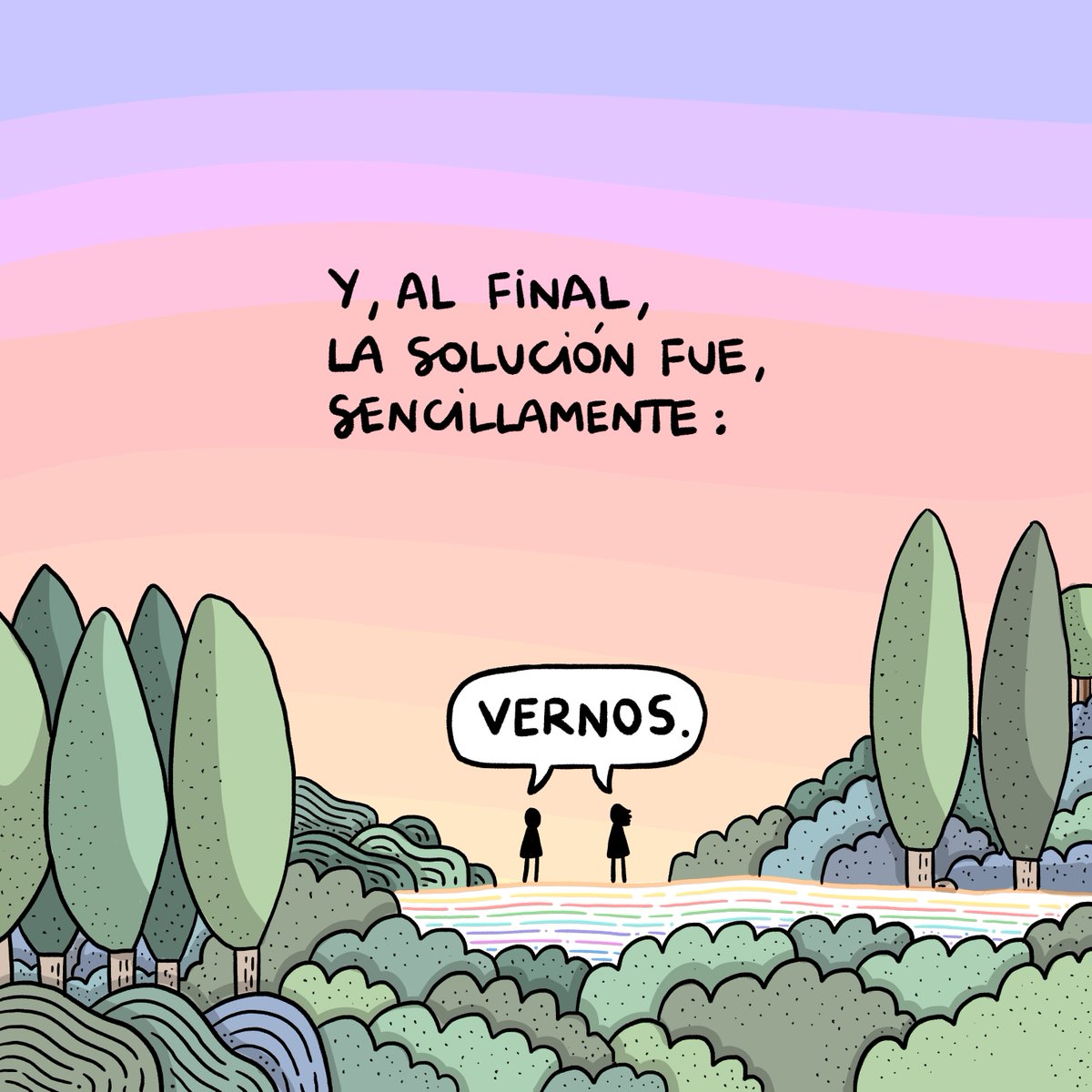 IZALmusic's tweet photo. “Y, al final la solución fue, sencillamente: vernos”.

Una semana de “Inercia” en todas las plataformas digitales. Gracias por todas las buenas vibras que nos habéis transmitido.

Imagen: interpretación del estribillo de la canción por @72kilos 💜💚💛

▶️https://t.co/Tq1GDkmkCt https://t.co/ir0IpEXf2V