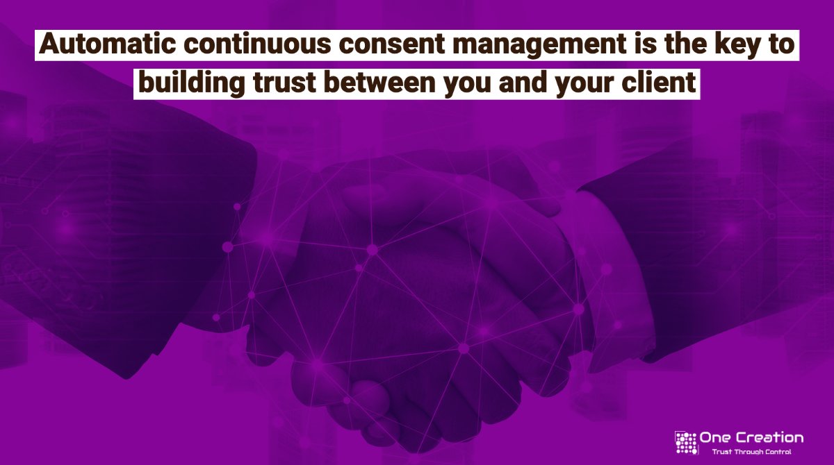 OnecreationOne's tweet photo. Decentralizing your data seems like a daunting task. One Creation's automatic continuous consent management system is a simple way to track, share and protect your data, and ultimately profit from your data rights.
#OneCreation #AutomaticConsent #dataprotection https://t.co/5V7ze8OA88