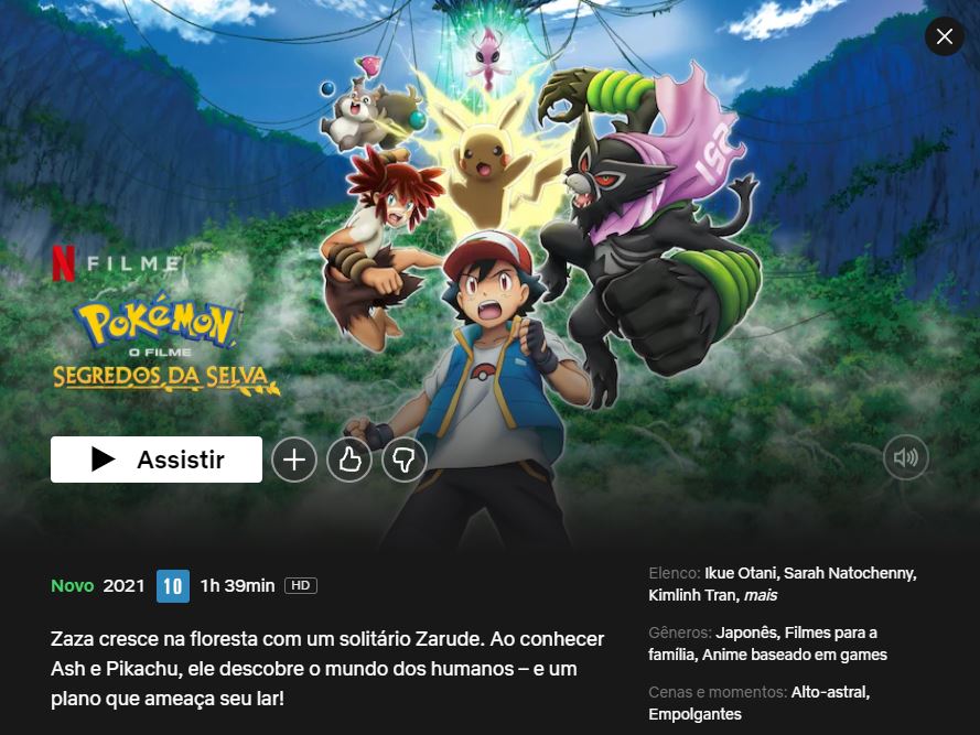 Pokémon, o Filme: Segredos da Selva