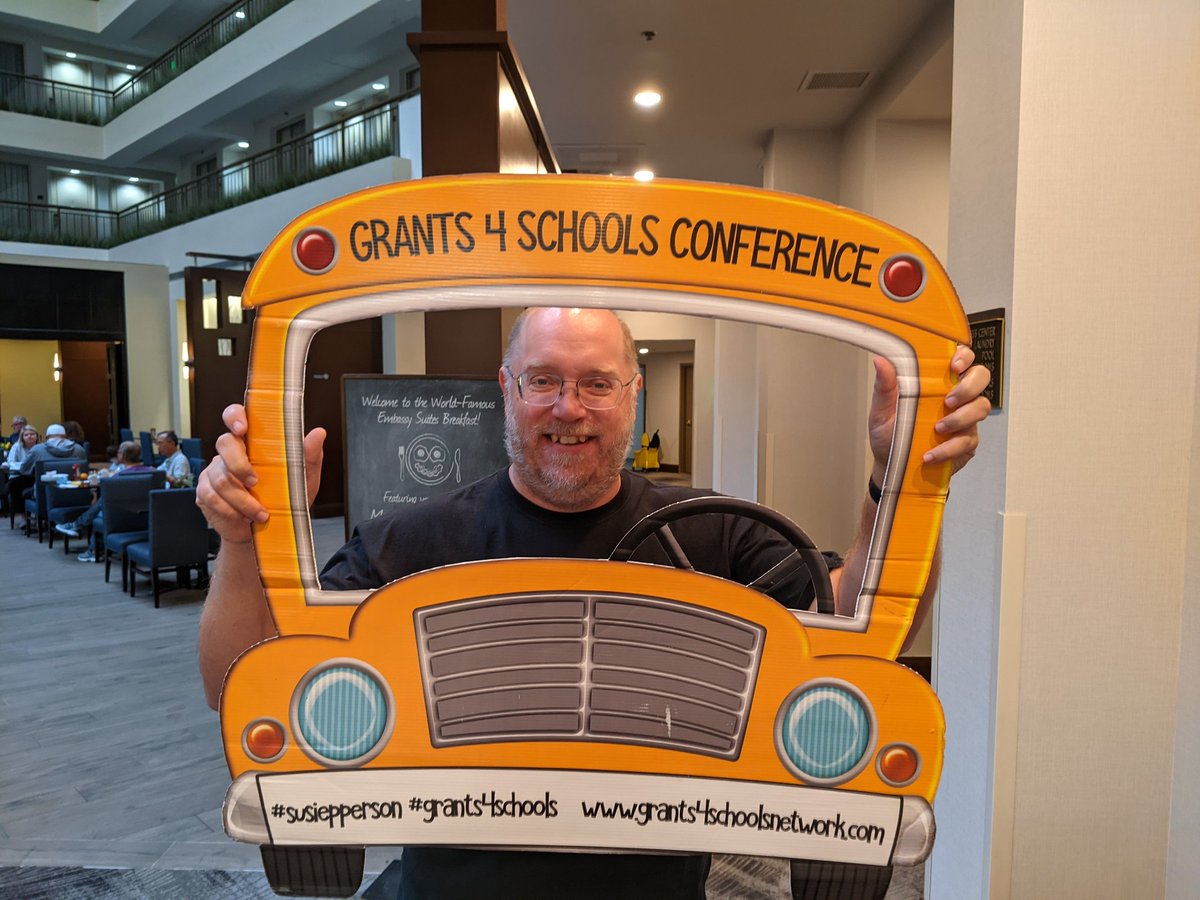 teachermarshall's tweet photo. Thanks @susiepperson. Looking forward to taking some plans back to @VanBurenMS @VanBurenSchools for some grant writing. Missing the Homecoming Pep Rally for this. Go @VB_Athletics https://t.co/1xvKBVMu23