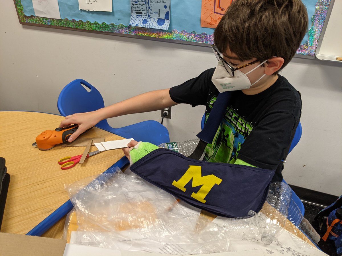 Smead_A2Steam's tweet photo. Our driving question "How can we use recycled or repurposed materials to help people adapt to the climate of Michigan?" is generating some interesting designs. https://t.co/tJqowFW2Au