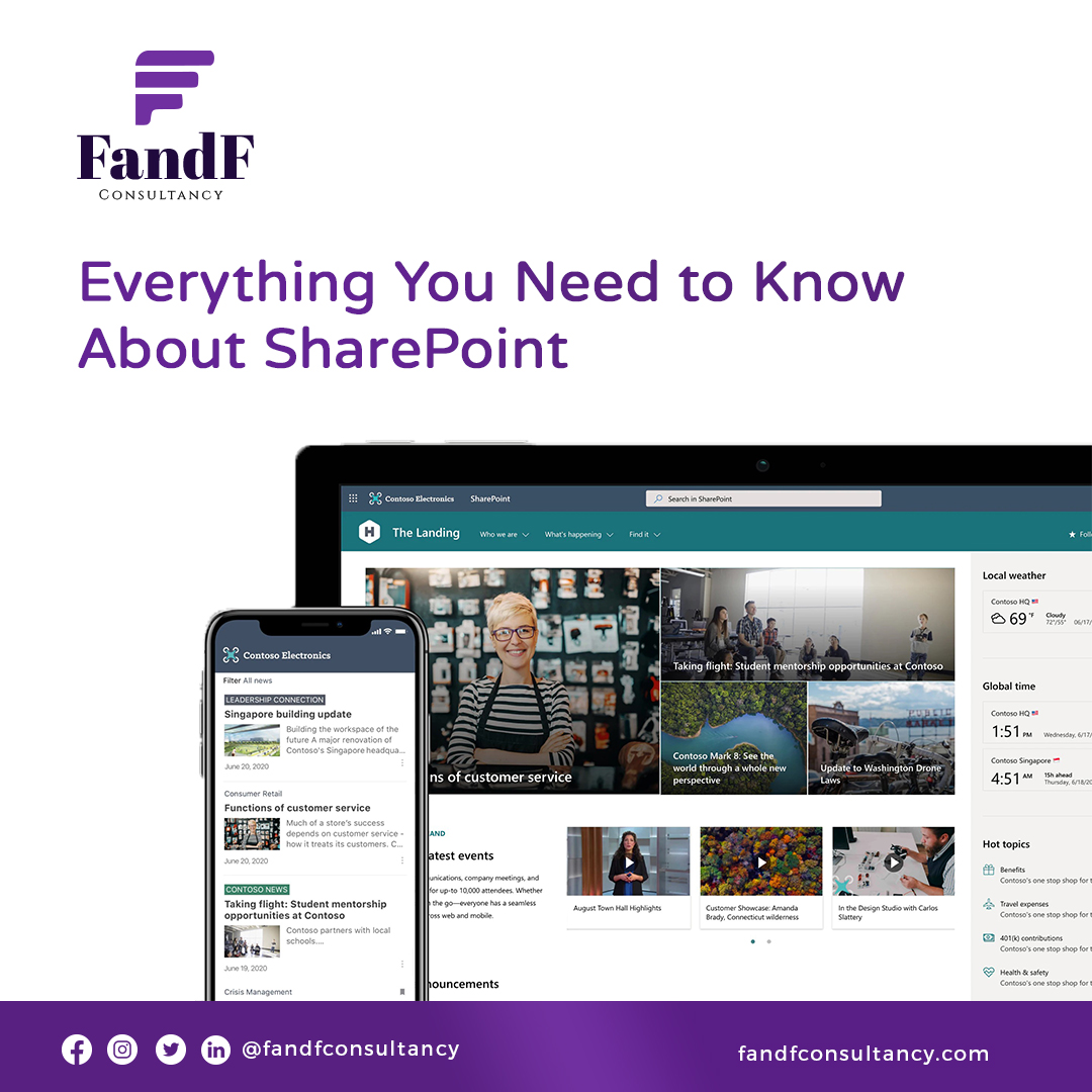FandFConsultant's tweet image. SharePoint's popularity is constantly rising, with over 190 million users globally. It is, indeed, an excellent platform for document management, and it is now used by a lot of businesses
Read more - buff.ly/3uUYfrX
#fandfconsultancy #sharepoint #sharepointdevelopers