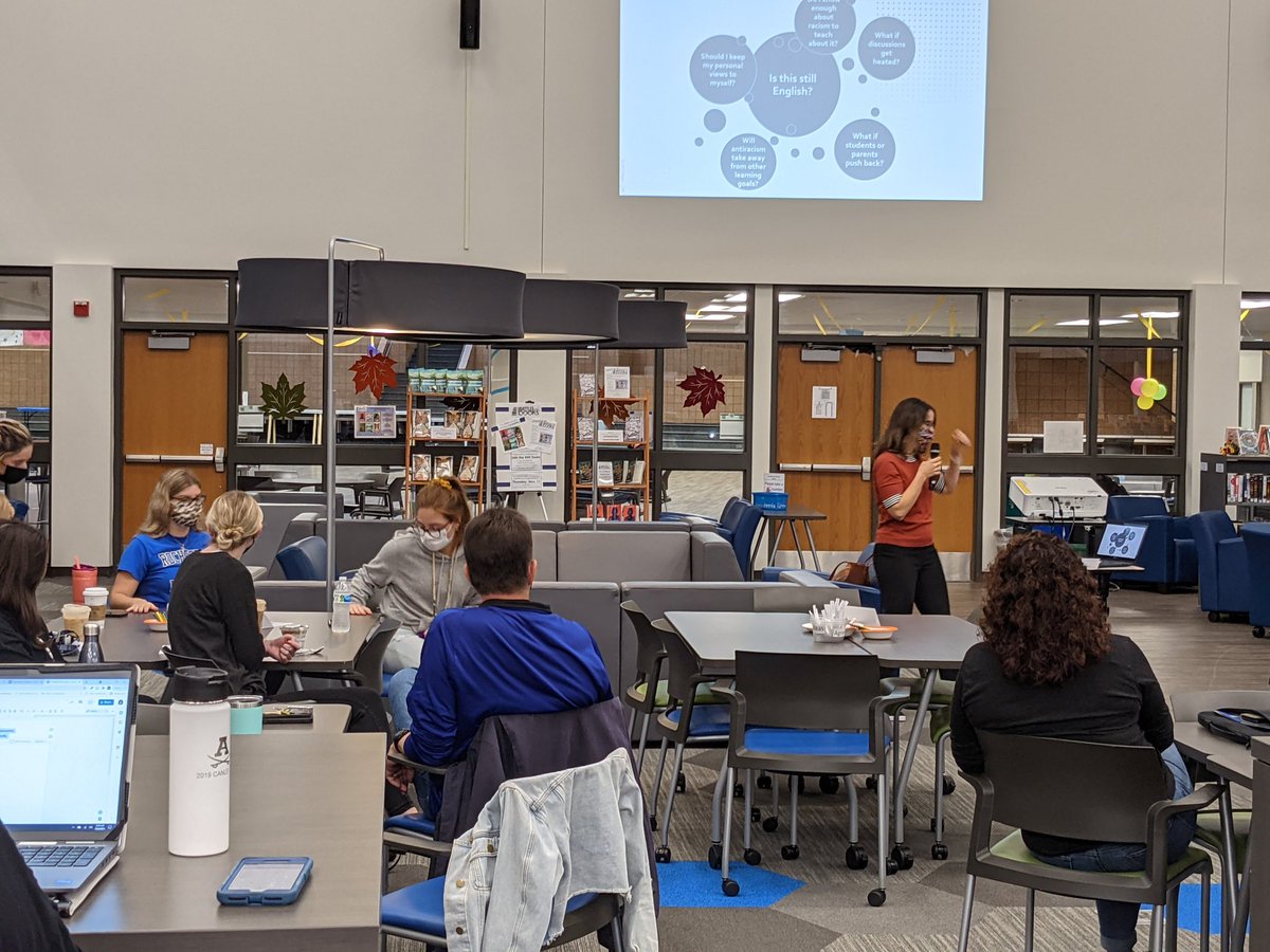 ELA is learning this morning with Carlin Borsheim-Black from CMU #RCSLearnTogether