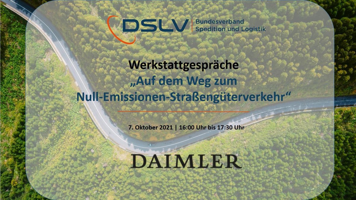 "Mitte des Jahrzehnts wird ein breites Sortiment an BEV-Nutzfahrzeugen in Serienreife zur Verfügung stehen.", sagt Christian Lazik, Product Manager "Future Mobility" <a href="/DaimlerTruckBus/">Daimler Trucks & Buses</a>  beim DSLV #Werkstattgespräch. Aber: Ohne #Energiewende keine echte #Verkehrswende!