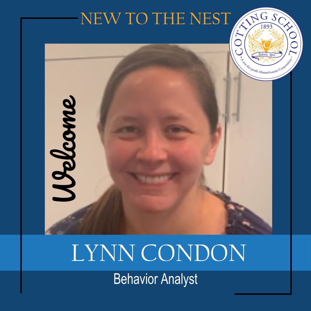 CottingSchool's tweet photo. New to the Nest! Welcome to the team, Lynn!
#NewToTheNest #Falcons #StaffIntroductions #WelcomeToTheTeam #CottingSchool #AccessibleEducation https://t.co/c3MXa5OvVm