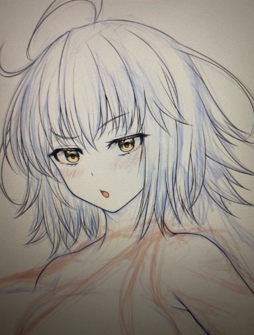 ラフをジト目で描いてたので急遽ぬを描くことにした。
完成させるかは知らない。 