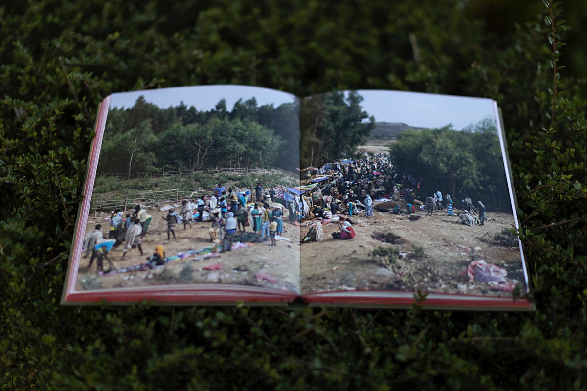 kierandodds's tweet photo. Moments I hadn't noticed before, like this market near Bahir Dar, came to life as we edited, making new connections across the landscape. Editted and designed in collaboration with @marcprust and @designed @needthinking_. Book made by @RikWonderful. https://t.co/EQg7ddBLpD