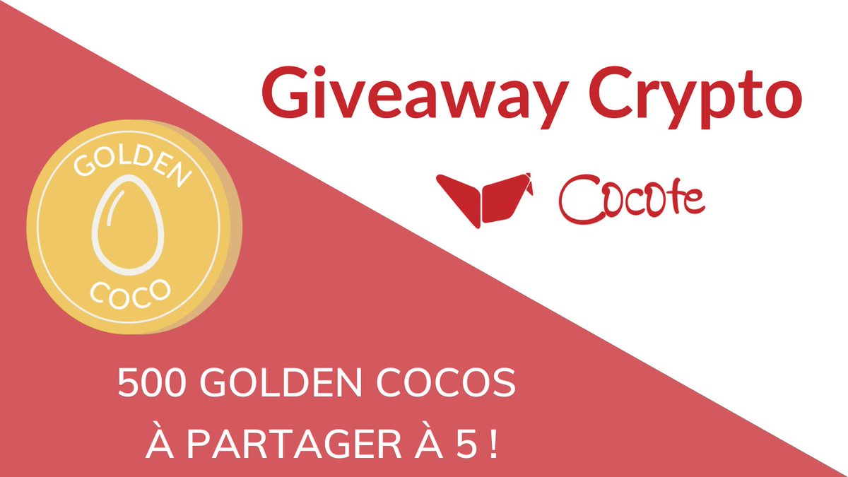 HelloCocote's tweet photo. #Giveaway #Crypto 

500 Golden Cocos à partager à 5 !

Pour participer : 
✔️ RT 
✔️ Like le tweet 
✔️ Follow @HelloCocote
✔️ Tag 2 amis 

Pour tout savoir➡️ https://t.co/4uAaEaZvLS

Tirage le 15 Octobre ! Bonne chance 🍀   

 #cryptonews #altcoins #token #cryptofutur https://t.co/bdbKzzzA5N