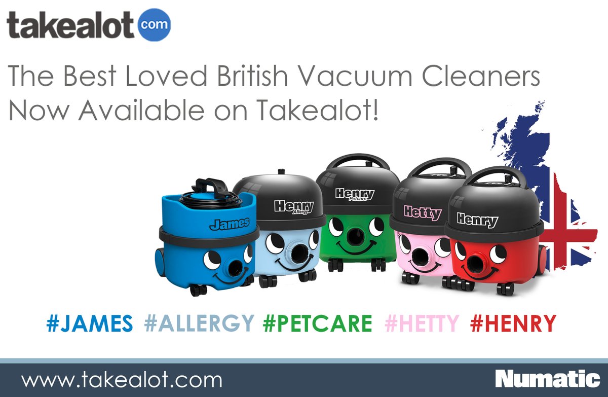 NumaticIntSA's tweet image. Your favourite Numatic Vacuum Cleaners are now available on Takealot!

#Takealot #Vacuums #Best_Loved #British #James #HenryAllergy #HenryPetCare #Hetty #Henry