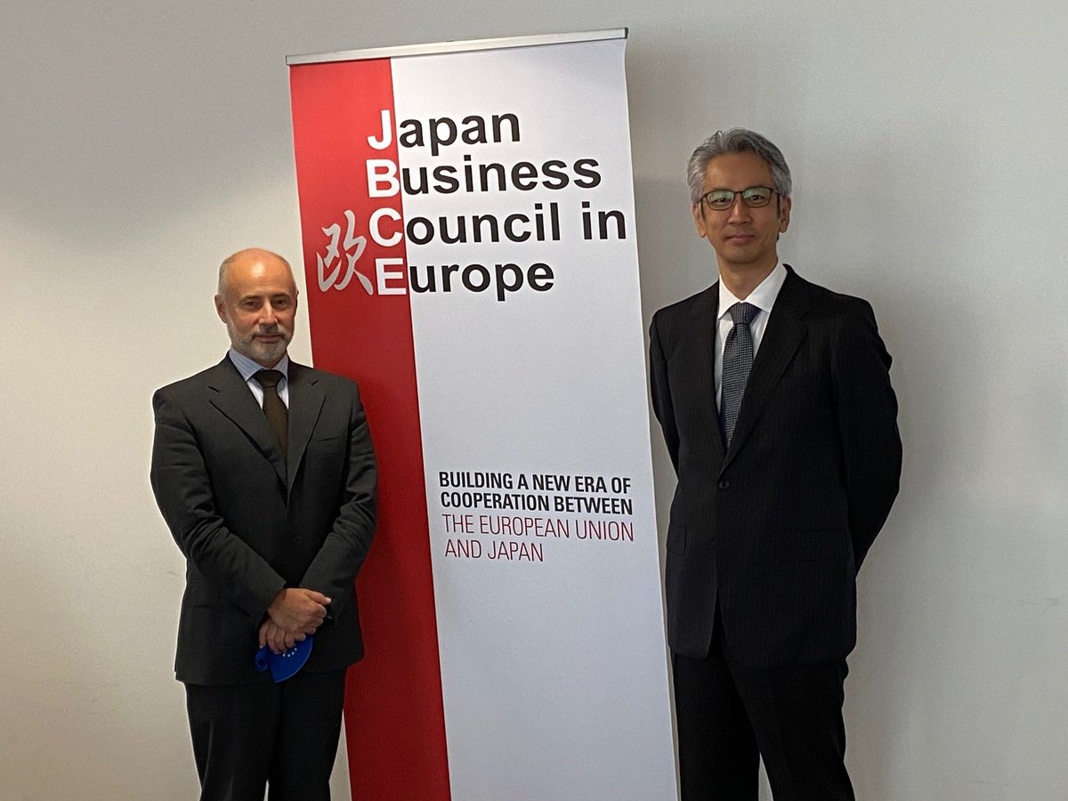 GVisentinEU's tweet photo. 🇪🇺 🇯🇵 Engaging discussion today at #JBCE on the EU #Indopacific Strategy. The business community is key to implement it, foster cooperation on #Trade, #Climatechange, #DigitalTransformation, #Connectivity, and strengthen our bilateral relations with Japan. https://t.co/eJ596l6ezO