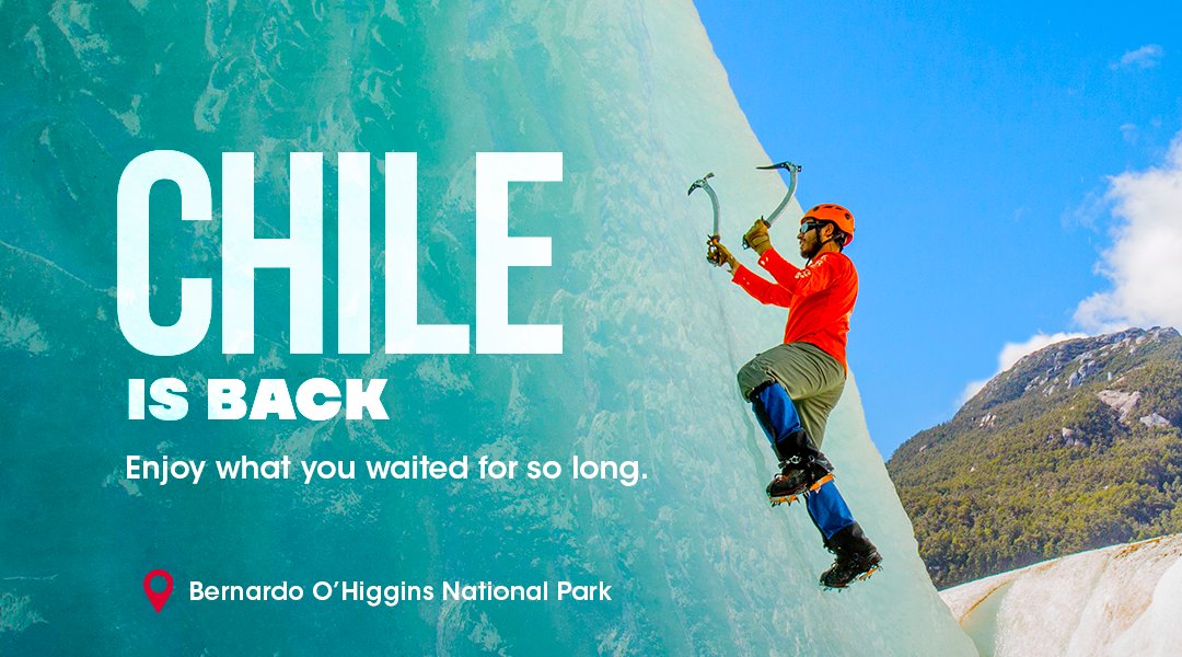 chiletravel's tweet photo. Get your bags ready! Chile's borders are already open, and now you can come and enjoy all of Chile's wonders #ChileIsBack #PlanTravelToChile https://t.co/gcJdNNiD2K