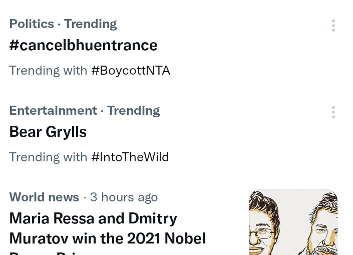 ShivamM57245806's tweet photo. Trending In One Come On!!!! #BoycottNTA #cancelbhuentranceexam @DG_NTA @VCofficeBHU @WorldBhu @bhupro https://t.co/XiCx8yJNee