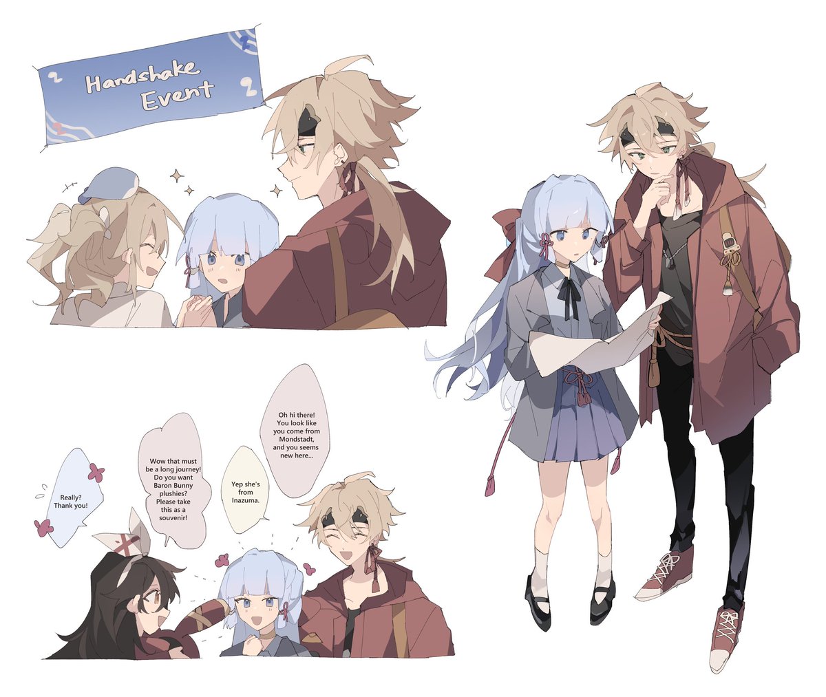 kurenporu's tweet photo. Travel to Mondstadt with #ayaka and #thoma (maybe modern au?)
#原神 #GenshinImpact https://t.co/16LxsMnacG