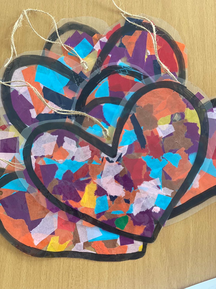 As part of last week's Wellbeing activities Year 2 made suncatchers and wrote letters to give to the residents of local care home Beacon House. Yesterday they took a walk to deliver them in person. #WeekToBeWell