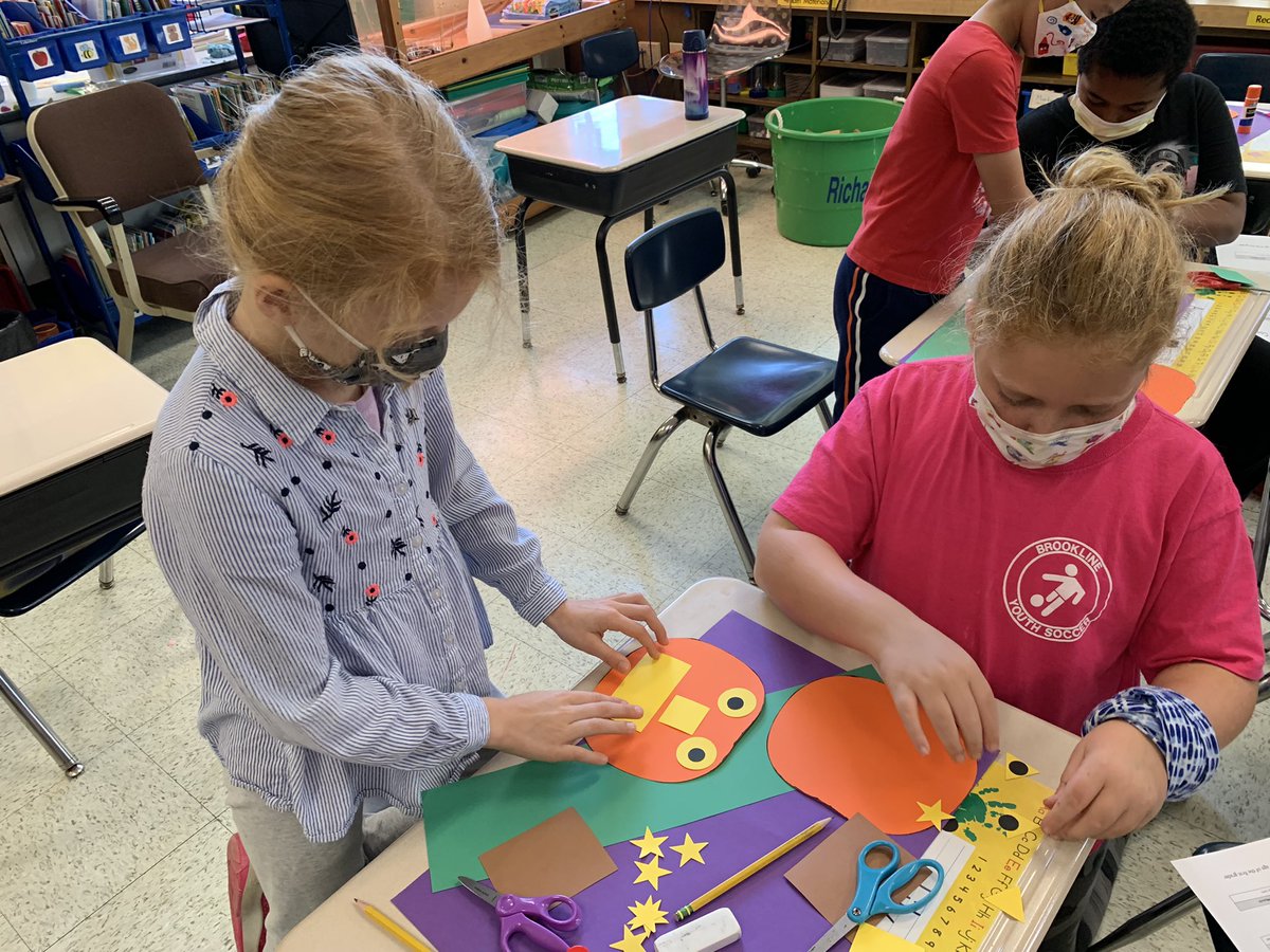 We are making jack-o-lantern 🎃 glyphs with our incredible <a href="/5KAR_Baker/">5KAR Baker School</a> buddies!!