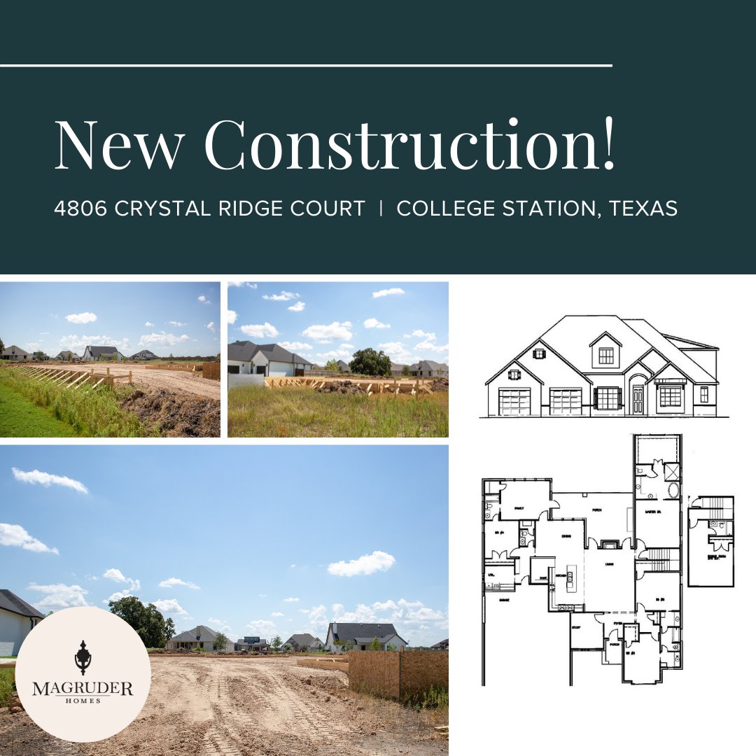 Serene Greens Prairie New Build from Magruder Homes
​4806 Crystal Ridge Court, College Station, TX
​​4 Bedrooms | 4 Total Baths | 3,106 SqFt
​​Learn More: bit.ly/3ld8owV 
​
​#ZARealEstate #MagruderHomes