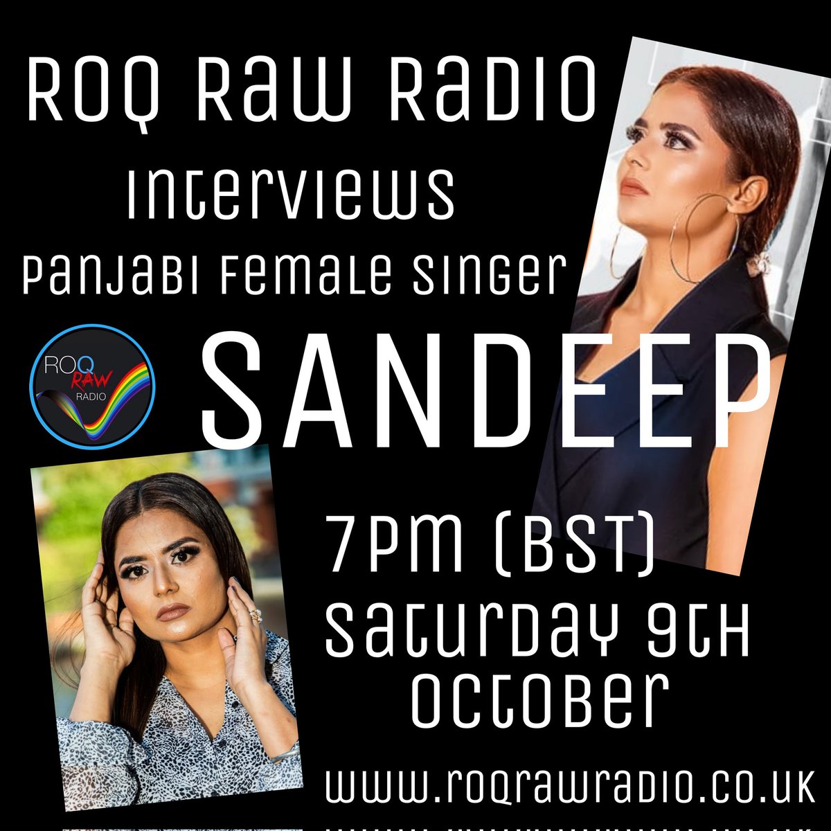 roqrawradio's tweet photo. If you were asking where the female singers were, here at ROQ Raw Radio we bring you a vocally outstanding female artist - Sandeep!

Her latest track "Right and Left" is our now!
To listen into her interview download the App
https://t.co/R6MpOsJAPZ.

Follow Our Journey 💚 https://t.co/YBNfJ30Adb