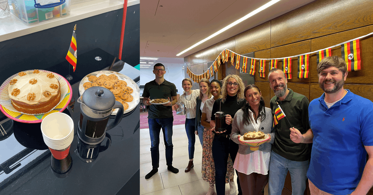Our team is celebrating #UgandaIndependenceDay ahead of tomorrow! We're raising money for the Diversity Foundation, our charity which aims to improve mental health support in rural Uganda.

We have Ugandan coffee and treats on the go - a great way to end the week! 🍰