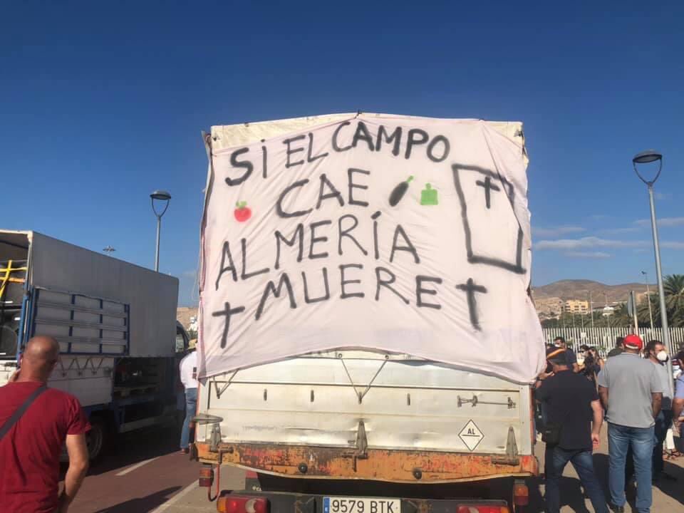 VoxJf's tweet image. En Almería somos gente de campo.Tenemos más de 50.000 hectáreas de cultivos que suponen más 2.500 millones de euros en exportaciones

Muchas familias viven de la tierra en la provincia y es incomprensible que el gobierno no les apoye

Hoy acompañado al sector en el parón agrícola