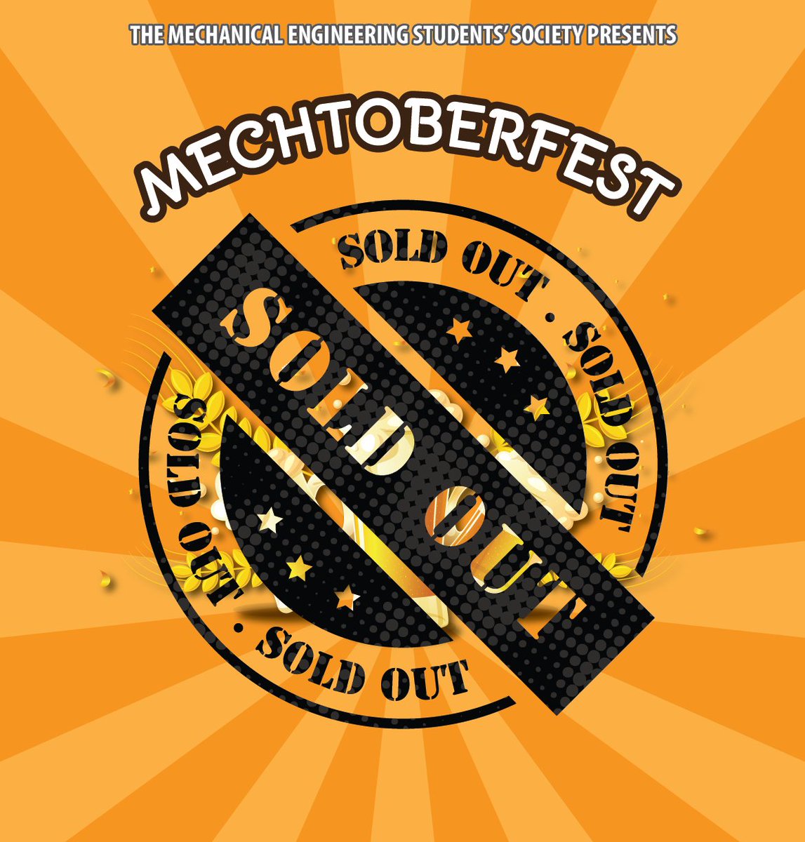 MESSUofC's tweet photo. We are sold out! There are no tickets available, and no drop-ins permitted. We are absolutely sold out. #letsgetmessy https://t.co/bMzBZnznEo