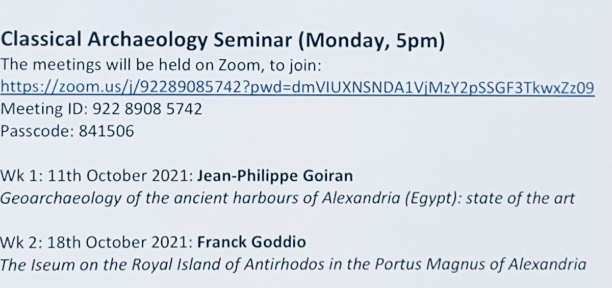 linda_hulin's tweet photo. Alexandria and the Sea is back! Post-COVID, we have distributed papers across two seminar series, open to all. For full programme and live links (click on card) go to https://t.co/pNqOKTvELV #Alexandria #maritime #Egypt #Goddio #OCMA https://t.co/Y4oLFw7hkV